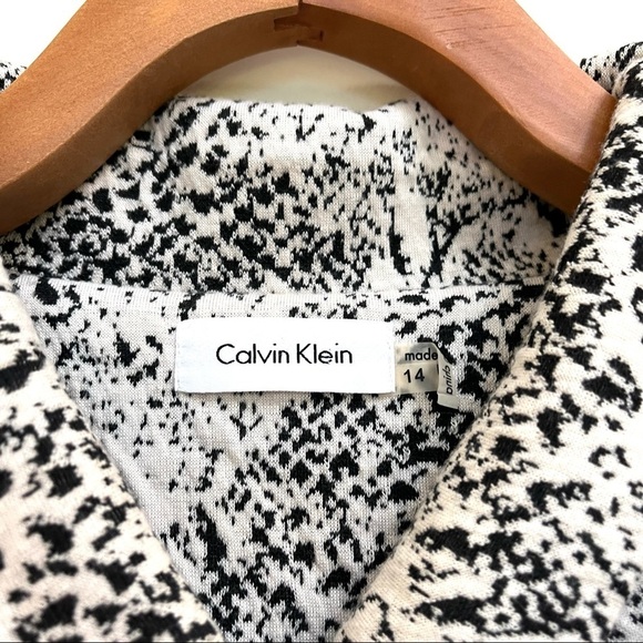 Calvin Klein Snake Print Sheath Dress, Size 14 - Picture 7 of 9